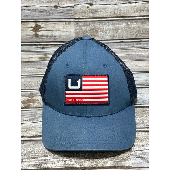 Huk‎ Fishing Hat Trucker Mesh Blue - Picture 1 of 5